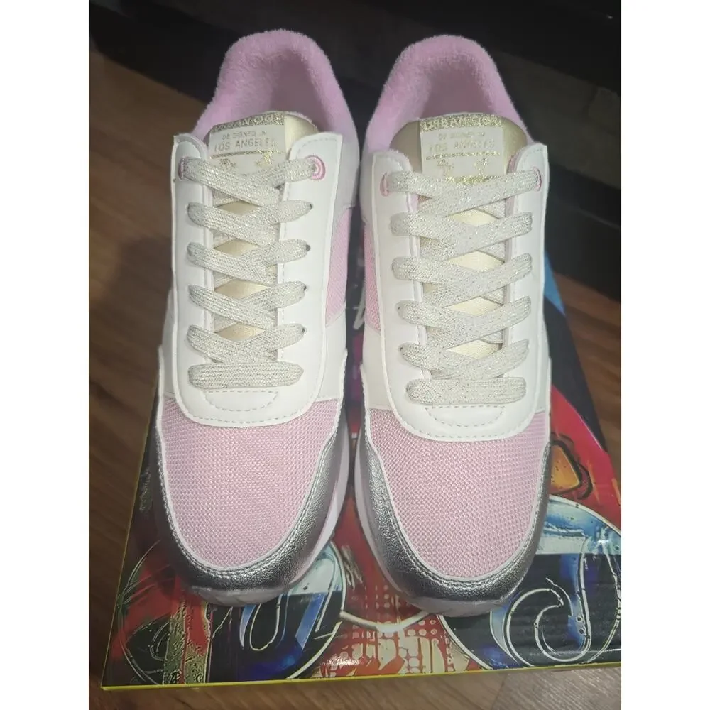 Amazon Womens Sneakers Size 8.5 Low Top Pink Gray Urban Og - Picture 2 of 6